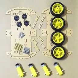 tayal 4 Wheel Drive Smart Robot Bot Combo DIY Kit with Chassis, Bo Motor, Wheels Electronic Components Electronic Hobby Kit image 3