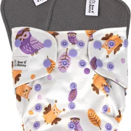 Washable Reusable Cloth Diaper,Free Size|for Kids 0-3 Yrs|1 Diaper & 2 insert-2