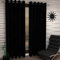 styletex 213 cm (7 ft) Polyester Semi Transparent Door Curtain (Pack Of 2)-picture-11