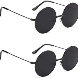 UV Protection, Polarized, Gradient, Mirrored Round, Round Sunglasses (55)-14