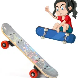 New Skateboard Double Kick 7 Layer Plywood Deck Standard 24 inch x 6 inch Skateboard-58