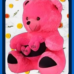 swarah collections Teddy-3 Dil Teddy Bear Soft Toy-1 - 42 cm-picture-5