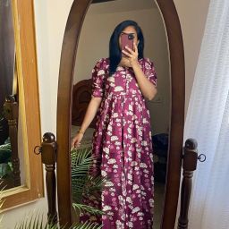 Printed Viscose Rayon Stitched Anarkali Gown-9