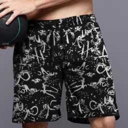 Printed Men Black Regular Shorts-picture-11