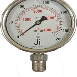 Pressure Gauge, 4" Dial, 0-280 Bar, Bottom Entry, 1/2" NPT (M) Connection Dial Indicator-image-26