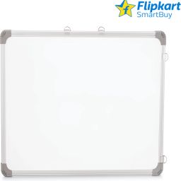 Non Magnetic 2X2 Ft Non-Magnetic Kunj Whiteboard | Green Chalk Board Surface On Back Side | Sliding Hanging Clips with Robust Aluminium Frame Finishing Whiteboards-image-87