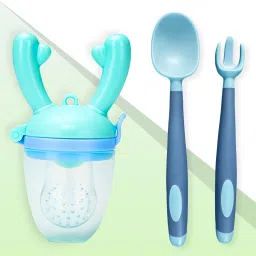 BPA Free Material Baby Self Feeding Spoon & Baby Fruit Feeding Nibbler-(BE2326)- Silicone-picture-18