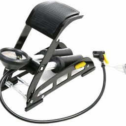 Double Barrel Foot Pump with Accurate Pressure Gauge and Smart Valve Car, Bicycle, Motorcycle, Balloon Pump-18
