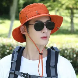 AlexVyan Casual Beach Hat SunVisor Hat for Gents UV Protection Wide Brim Summer Hat Cap-picture-13
