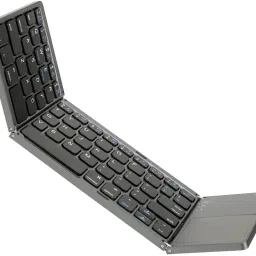 VOOCME Tri-Folding Portable Wireless mini Keyboard with Touchpad Bluetooth Handheld Multi-device Keyboard-15