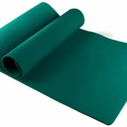Yoga Mat for Home & Gym | EVA Foam | Unisex Non-Slip Yoga Mat (2X6 Feet) Dark Green 4 mm Yoga Mat-image-25