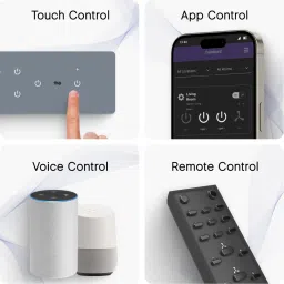 iotics Smart Touch Switch for 7 Light & 1 Dimmer, Remote, Mobile App, Voice Control Smart Switch image 2