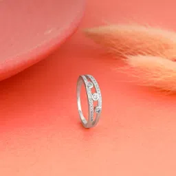 925 Silver Orion's Belt Ring for Womens Sterling Silver Zircon Rhodium Plated Ring-image-69