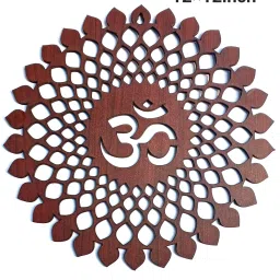 Beautiful Om Wooden Design Wall Hanging/Stickable Wall Decor 12inch-image-12