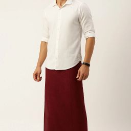 Famuzz Dhoti Solid Men Dhoti-image-94