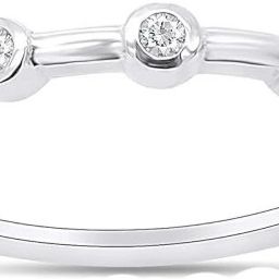 Sterling Silver Diamond Sterling Silver Plated Ring-image-56
