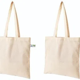 Beige Natural Pack Of 2 Pack of 2 Grocery Bags-image-29