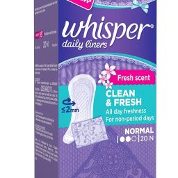 Clean and Fresh Daily Liners/Panty Liner - 20 Count Pantyliner-52