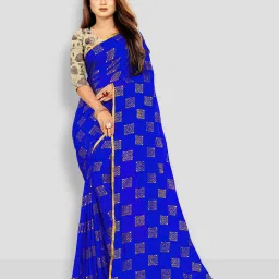 Printed Bollywood Chiffon Saree-image-60
