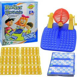 Roller Housie game set with 48 Reusable Cards, 90 balls, 1 machine Board Game Accessories-image-8