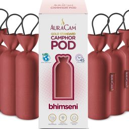 Camphor Bhimseni Pod Air Freshener, Long Lasting Original Freshener for Room Potpourri-image-93