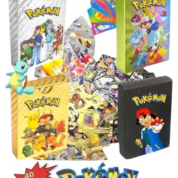 POKEMON MULTICOLOUR CARDS 40 PACK (10 Golden, 10 Black, 10 Silver, 10 Rambow)-image-81