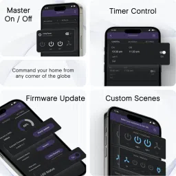 iotics Smart Touch Switch for 7 Lights & 1 Fan, Remote, Mobile App, Alexa & Google Home Smart Switch image 3