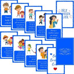 Best Brother Greeting Cards for Your Brother Cousin Sibling Set of 11 Cards That Expresses Your Love in A Unique Way Greeting Card-20