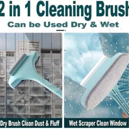 2 in 1 Window Mesh Screen Cleaner Brush Grass, Microfibre Wet and Dry Brush Sponge Wet and Dry Brush-image-63