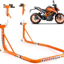 grandbiker Dismantlable Rear Paddock Stand with Swingarm Rest and Bobbin For KTM Duke All Model (Orange) Bike Storage Stand-picture-25