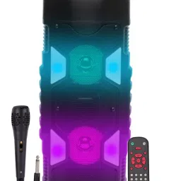 ME&U NewHeart Music TWS WITH FM USB AUX BLUETOOTH KARAOKE WIRED MIC RGB LIGHT 40 W Bluetooth Home Audio Speaker-image-45