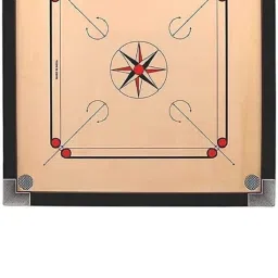 MATTE FINISH CARROM BOARD(32 INCH) WITH PLASTIC COINS,POWDER AND COINS 81 cm Carrom Board-image-89