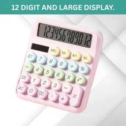Desktop Calculator, 12-Digit Large LCD and Large Buttons for Office, Homes Q415 Basic Calculator-image-39