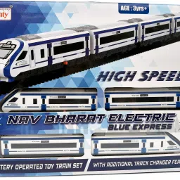 Nav Bharat Electric Train 23 Pc Set with Track Change, Best Graphics-30