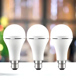 Emergency 12W Inverter LED Bulb with 2000mAh Rechargeable Battery Pack of 3 B446 4 hrs Bulb Emergency Light-12