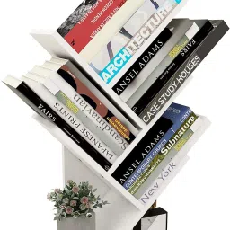 Engineered Wood Open Book Shelf-4