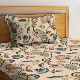 220 TC Polyester Single Printed Fitted (Elastic) Bedsheet-image-20