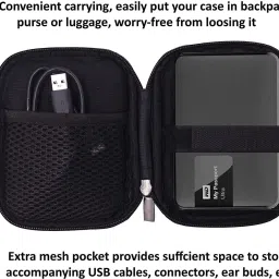 saco Pouch for Seagate Ultra Touch 1yr Mylio Create 2 TB Hard Drive Case (Maximum Size 12.5 x 9.2 cm) image 4