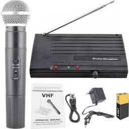 VHF Wireless Microphone System 200ft Wireless Range Rx-68 VHF Wireless Microphone System 200ft Wireless Range Rx-68 Indoor, Outdoor PA System-27