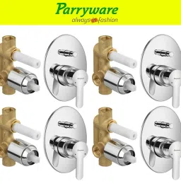 Claret concealed Diverter Body with Concealed Upper Part set of 4 pic 258 Claret Diverter with upper trim | Hot and Cold water Mixer | Complete set Diverter Faucet-image-2