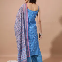 KETCH Ethnic Motifs Printed Regular Kurta with Palazzos & Dupatta image 2