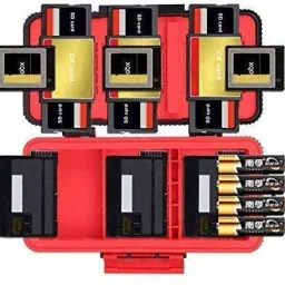 Hiffin D950 Battery Memory Card Protective Protector Case Box for SD CF XQD Memory Card Camera Battery AA Battery Camera Bag-image-15