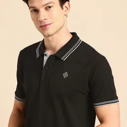 Being Human Polo Collar Pure Cotton T-shirt-image-44