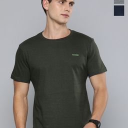 R.Code by The Roadster Life Co. Pack Of 3 Men Round Neck Short Sleeves Regular Fit Tshirts-image-42