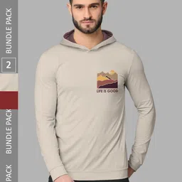 BULLMER Pack Of 2 Graphic Printed Cotton Sweatshirt-image-87