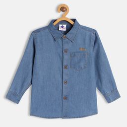 TONYBOY Boys Blue Premium Casual Shirt-image-92
