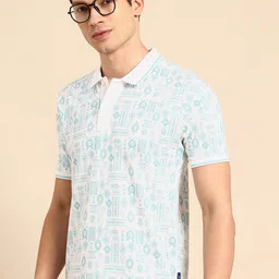 Being Human Printed Polo Collar Pure Cotton T-shirt-image-44