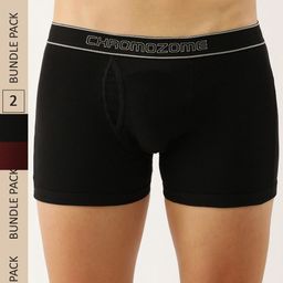 Chromozome Men Pack of 2 Pure Cotton Premium Trunks 8902733630672-18