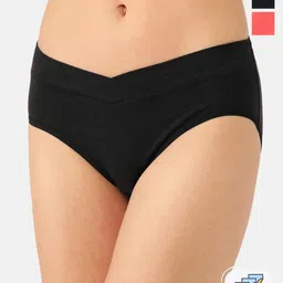 Inner Sense Pack Of 3 Anti Microbial V-Band Hipster Briefs-image-58
