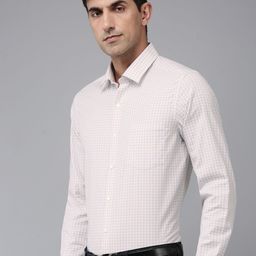 Arrow Pure Cotton Manhattan Slim Fit Checked Formal Shirt-picture-46